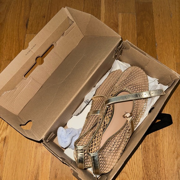 Call It Spring Mesh Gold Flats - Picture 6 of 7